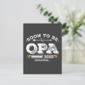 Bald Opa 2025 Loading Postkarte (Stehend Vorderseite)