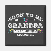 Bald Opa 2025 Loading Square Magnet (Vorne)
