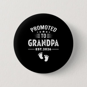 Bald Opa Vintage 2026 wird zum Opa befördert Button