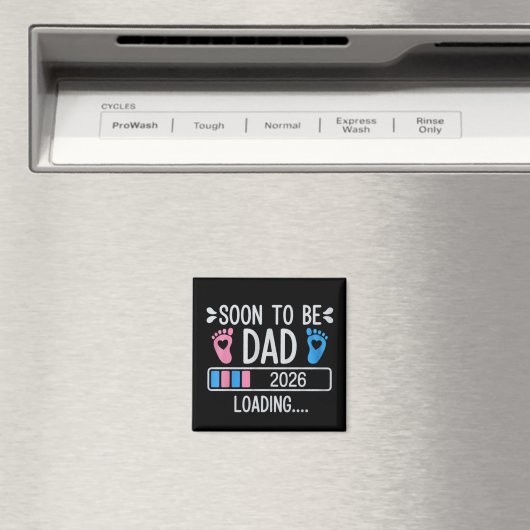 Bald Papa 2026 Schwangerschaftsankündigung wird ge Magnet (In Situ (Geschirrspüler))