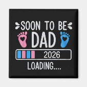 Bald Papa 2026 Schwangerschaftsankündigung wird ge Magnet (Vorne)