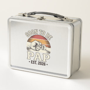Bald Papa 2026 Vintage Baby Fauststoß Design_ Metall Brotdose