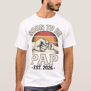 Bald Papa 2026 Vintage Baby Fist Bump Design_ T-Shirt