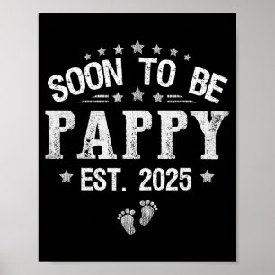 Bald Papa Est.2025 Zum Papa befördert am Vatertag Poster