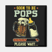 Bald Ps Est 2025 Schwangerschaftsankündigung Lo  Magnet (Vorne)