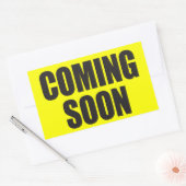 Bald Rechteckiger Aufkleber (Umschlag)