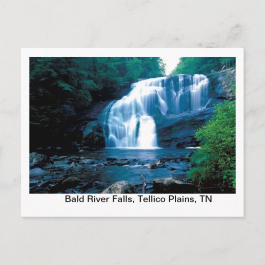Bald River Falls Postkarte (Vorderseite)