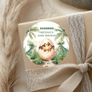Bald Schlüpfende Aufkleber Süßes Baby-Dino-Design