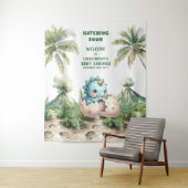 Bald schnelles Baby Duschbanner Dinosaurier Design Wandteppich (Beispiel)