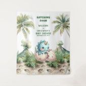 Bald schnelles Baby Duschbanner Dinosaurier Design Wandteppich (Vorderseite)