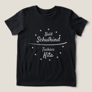 Bald Schulkind - Tschüss Kita - weiß   Einschulung Tri-Blend Shirt