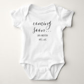 Bald| Schwangerschaft Ankündigung Baby Jumpsuit Baby Strampler (Vorderseite)