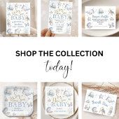 Bald sehen im Ozean - Baby Shower Junge Blau Pappteller