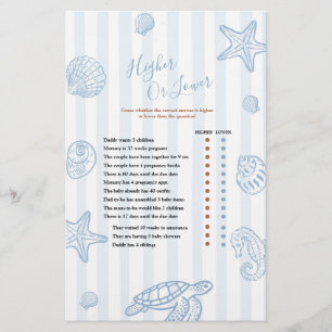 Bald sehen wir uns, Baby Baby Shower Higher or Low