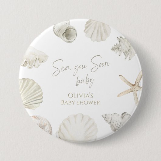 Bald sehen wir uns Baby-Party Button (Vorderseite)