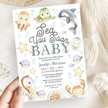 Bald sehen wir uns Baby-Party Ozean Geschlechtsneu