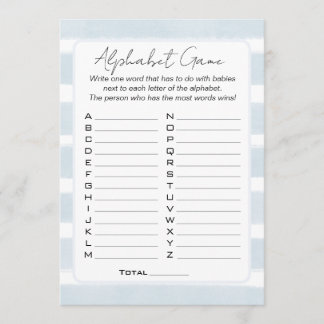 Bald sehen wir uns Baby Shower Alphabet Spiel Einladung