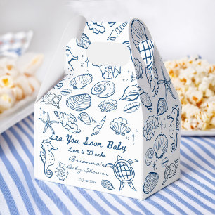 Bald sehen wir uns Muscheln Strand Junge Baby Show Geschenkschachtel