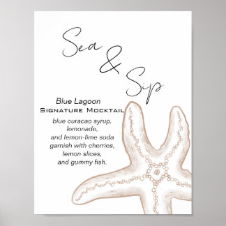 Bald sehen wir uns wieder Baby Shower Getränkebar Poster