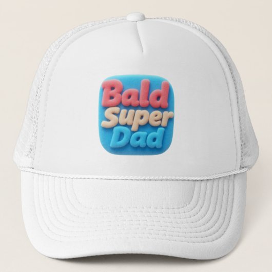 Bald Super Papa Truckerkappe (Vorderseite)