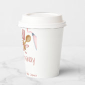 Bald, um aus dem Brautparty Papier Tasse. Pappbecher (Links)