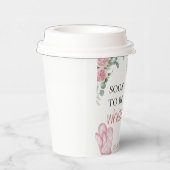 Bald, um aus dem Brautparty Papier Tasse. Pappbecher (Rechts)