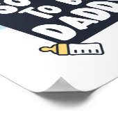 Bald, um Daddy 2020 Vater zu sein Baby Ankündigung Poster (Ecke)