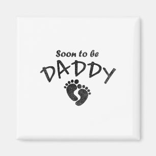 Bald, um Daddy New Dad Funny Vater Joke Daddy sein Magnet