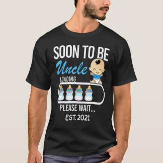 Bald, um die Onkel-Ladung bitte warten Gender-Beri T-Shirt