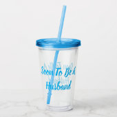 Bald, um ein Ehemann zu sein Acryltrinkbecher (Rückseite)