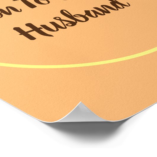 Bald, um ein Ehemann zu sein Poster (Ecke)