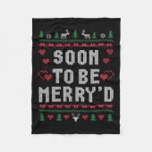 Bald, um froh sein Verlobten Paare Match Ugly C Fleecedecke (Vorderseite)