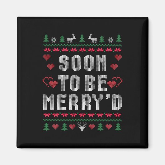 Bald, um froh sein Verlobten Paare Match Ugly C Magnet (Vorne)