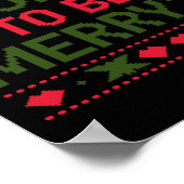 Bald, um fröhlich zu sein Verlobten Paare Weihnach Poster (Ecke)