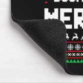 Bald, um fröhlich zu sein Weihnachten Verlobten Co Mousepad (Ecke)