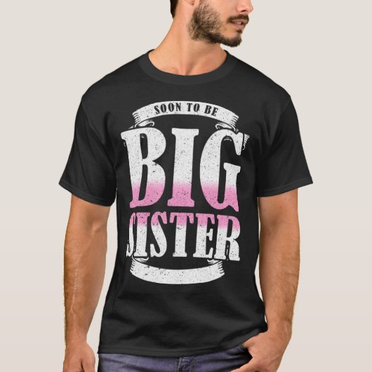 Bald, um große Schwester zu Big Sister befördert w T-Shirt (Vorderseite)