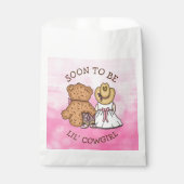 Bald, um Lil'Cowgirl Baby Dusche Pink. Geschenktütchen (Vorderseite)