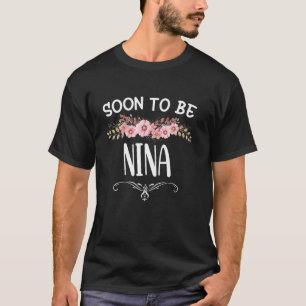 Bald, um NINA lustig mit floralen Mutter s Day Lon T-Shirt