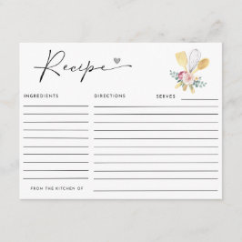 BALD, UM SICH VON DER Rezept-Karte zu entfernen Begleitkarte