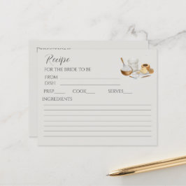 Bald, um sich weg Brautparty Rezept Karte.