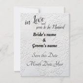 "Bald, um Verheiratet zu sein "Ankündigung Datum f Save The Date (Vorderseite)