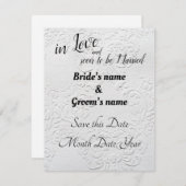 "Bald, um Verheiratet zu sein "Ankündigung Datum f Save The Date (Vorne/Hinten)