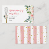 Bald, um wegzuflüstern, wie viele Candies Begleitkarte (Vorne/Hinten)