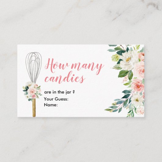 Bald, um wegzuflüstern, wie viele Candies Begleitkarte (Vorderseite)