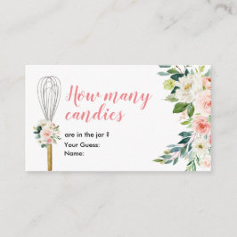 Bald, um wegzuflüstern, wie viele Candies Begleitkarte