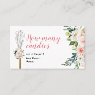 Bald, um wegzuflüstern, wie viele Candies Begleitkarte