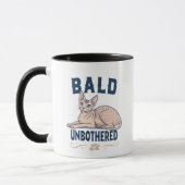 Bald Unbothered Sphynx Cat Graphic Art Tasse (Links)