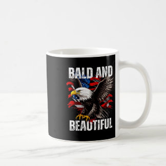 Bald und schön 4. Juli Unabhängigkeitstag Ameri Kaffeetasse