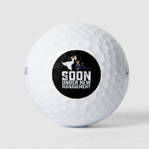 Bald unter neuer Leitung Lustige Hochzeit Golfball