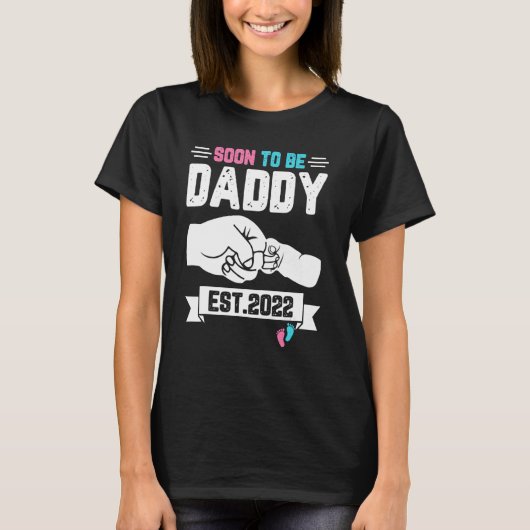 Bald Vater 2022 für ein erstes Mal Daddy und würde T-Shirt (Vorderseite)